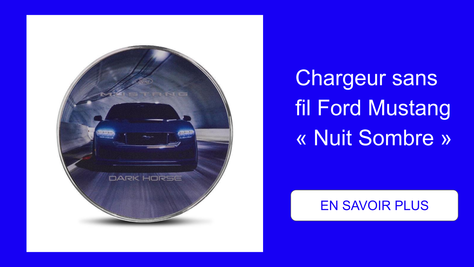 Chargeur sans fil Ford Mustang « Nuit Sombre »
